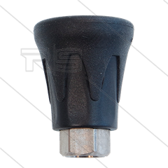 Nozzlebeschermer ST10 - RVS / kunststof - Zwart/Zwart - max 500 Bar - 1/4" bi