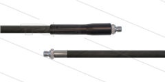 HD-slang zwart 1/4" - 1SC - 20m - 2x 3/8"bu - 1x KBS - 250 Bar