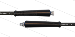 HD-slang zwart 3/8" - 2SCX - Forever - 20m - 3/8"W x 3/8"bu RVS - 2x KBS - 400 Bar