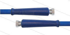 HD-slang blauw 1/2" - 1SC - 10m - 2x 3/8"W - 2x KBS - 250 Bar