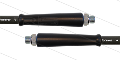 HD-slang zwart 1/2" - 2SCX - Forever - 10m - 2x 3/8"bu - 2x KBS - 400 Bar