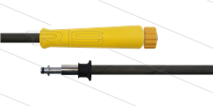 HD-slang zwart 5/16" - 2SC - 20m - M22x1,5 W conisch x Ø11mm RVS pistoolnippel met lager
