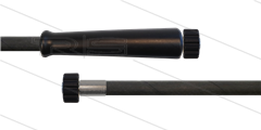 HD-slang zwart 3/8" - 2SC - 50m - 2x M22x1,5 W vlak - 1x KBS - 400 Bar
