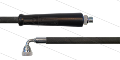 HD-slang zwart 3/8" - 2SC - 20m - 3/8"bu x 3/8"W 90° haaks - 1x KBS - 400 Bar