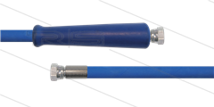 HD-slang blauw 3/8" - 2SC - 20m - 2x 3/8"W RVS - 1x KBS - 400 Bar