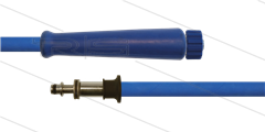 HD-slang blauw 5/16" - 2SC - 10m - M22x1,5 W vlak x Ø11mm RVS nippel met lager - 1x KBS - 400 Bar