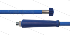 HD-slang blauw 5/16" - 2SC - 20m - 3/8"bu x M22x1,5 W vlak - 1x KBS - 400 Bar
