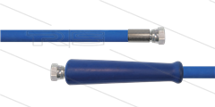 HD-slang blauw 5/16" - 2SC - 20m - 2x 3/8"W RVS - 1x KBS - 400 Bar