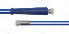 CleanFarm slang blauw 1/2" - 10m - 2x 1/2"W RVS - 1x KBS - 80 Bar