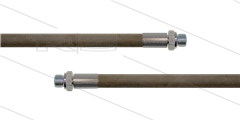 HD-Slang grijs 3/8" - 2SC - 25m - 2x 3/8"bu RVS - geen KBS - 400 Bar