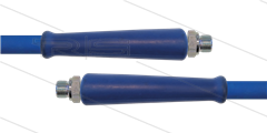 HD-slang blauw 1/2" - 1SC - 25m - 2x 1/2"bu RVS - 2x KBS - 250 Bar