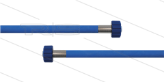 HD-slang blauw 1/4" - 2SC - 25m - 2x M22x1,5 W vlak - geen KBS - 400 Bar