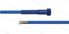 HD-slang blauw 1/4" - 1SC - 25m - 3/8"W x M22x1,5 W vlak - 1x KBS - 250 Bar