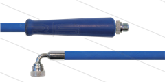 HD-slang blauw 5/16" - 2SC - 20m - 3/8"bu x 3/8"W 90° gebogen - 1x KBS - 400 Bar