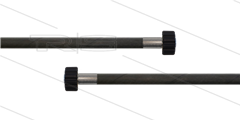 HD-slang zwart 5/16" - 2SN - 30m - 2x M22x1,5 W conisch - zonder KBS - 400 Bar