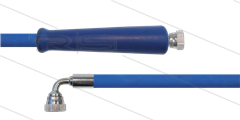 HD-slang blauw 3/8" - 2SC - 30m - 3/8"W x 3/8"W 90° haaks - 1x KBS - 400 Bar