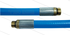 NW5 rioolslang - blauw - 30m - 250 Bar - zonder nozzle - 1/4" bu x 1/8" bu met O-ring - max 60°C