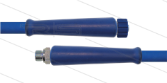 HD-slang blauw 1/2" - 2SC - 10m - 3/8"bu x M22x1,5 W vlak - 2x KBS - 400 Bar