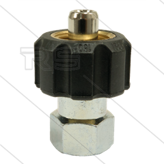 1/2" - snelkoppeling wartel - messing - 250 Bar - Ø11mm - max 150°C - 1/2" bi