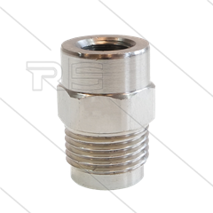1/2" - snelkoppeling nippel - messing - 250 Bar - Ø11mm - max 150°C - Viton O-ring - 1/4" bi