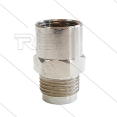 1/2" - snelkoppeling nippel - messing - 250 Bar - Ø11mm - max 150°C - Viton O-ring - 1/2" bi