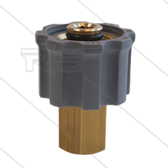 M21x1,5 - snelkoppeling wartel - messing - 250 Bar - Ø14mm - max 160°C - 1/4" bi