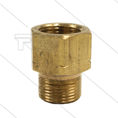 M21x1,5 - snelkoppeling nippel - messing - 250 bar - Ø14mm - max 160°C - 1/2" bi