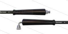 HD-slang zwart 3/8" - 2SCX - Forever - 50m - 1/2"W 90° haaks x 3/8"bu - 2x KBS - 400 Bar