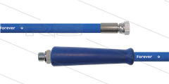 HD-slang blauw 3/8" - 2SCX - Forever - 50m - 3/8"bu x 3/8"W - 1x KBS - 400 Bar