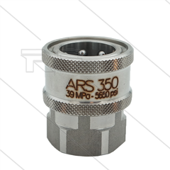 ARS350 - koppeling - RVS - 350 Bar - max 90°C - passend op Nilfisk-Alto - 3/8" bi