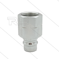 Snap-Tite - nippel - met klep - staal - 276 Bar  - 1/2" bi