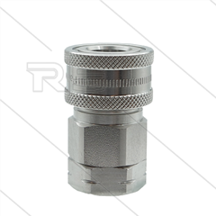 Snap-Tite - koppeling - met klep - RVS - 276 Bar - 3/8" bi