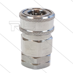 Snap-Tite - koppeling - met klep - RVS - 138 Bar - 1" bi