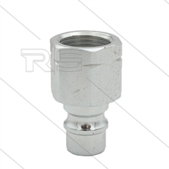 Snap-Tite - nippel - met klep - staal - 310 Bar - 3/8" bi