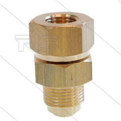 LR - Swivel - messing - kort - 220 Bar - 30 l/min - max 60°C - 30 tpm - 1/4" bi x 3/8" bu
