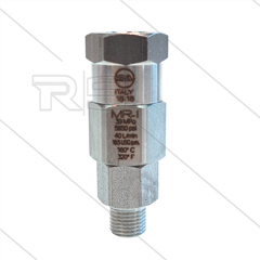 MR-I - Swivel - RVS - 350 Bar - 40 l/min - max 90°C - 30 tpm - 1/4" bi x 1/4" bu - BSPT