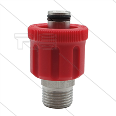AR9 - M24x1.5 - wartel - RVS - 600 Bar - Ø15mm - max 160°C - 1/2" bu