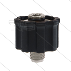 AR5 - M22x1,5 - wartel - RVS - 250 Bar - Ø14mm - draaibaar onder druk - max 160°C - 1/4" bu