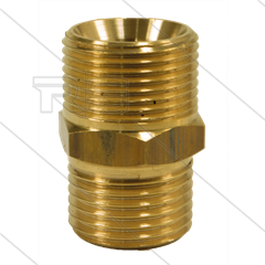 AR1 - M22x1,5 - snelkoppeling nippel - messing - 250 Bar - Ø14mm - max 160°C - 1/2" bu