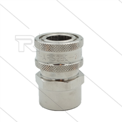 ARS250 - koppeling - messing - 250 Bar - max 90°C - 1/2" bi
