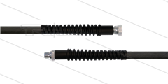 HD-slang zwart 1/4" - Flexy - 1SN - 60m - 3/8"bu x 3/8"W - 2x SKB - 300 Bar