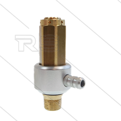 S284 - veiligheidsventiel - 50 tot 340 Bar - 7 tot 41 l/m - max 85°C - In: 3/8" bu - Bypass: Ø10mm
