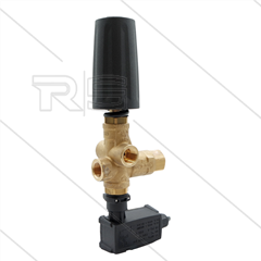 BRV31 T - drukregelautomaat met drukschakelaar - 310 Bar - 45 l/min - In/Uit: 2x 3/8" bi