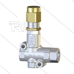 VB83 - drukregelautomaat - RVS303 - 800 Bar - 60 l/min - max 90°C - In: 1/2" bi - Uit: 1/2" bi