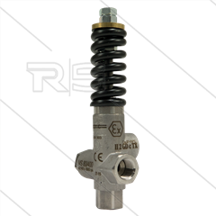 VS80/150 - veiligheidsventiel - RVS303 - ATEX - 150 Bar - 80 l/min - 70°C - In: 1/2" bi - Uit: 1/2"