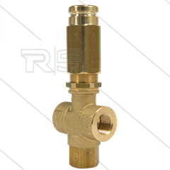 VS350 - veiligheidsventiel  - 350 Bar - 25 l/min - 60°C - In: 2 x 3/8" bi - Bypass: 3/8" bi