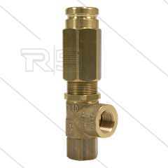 VS220 - veiligheidsventiel  - 220 Bar - 24 l/min - 60°C - In: 3/8" bi - Bypass: 3/8" bi