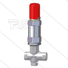 VS660 - veiligheidsventiel - 660 Bar - 60 l/min - 60°C - In: 3/8" bi - Uit: 3/8" bi - Bypass:1/2" bi