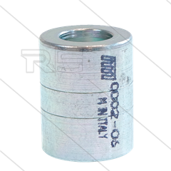 Pershuls - staal - 3/8" DN10 - 2SN - 2ST (schillen)