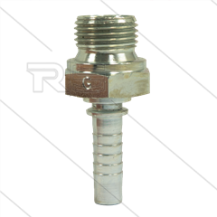 Persnippel - staal - 3/8" - 1/2" buitendraad - SW27
